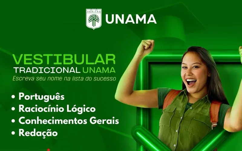 Unama realiza vestibular neste sábado, 20/01